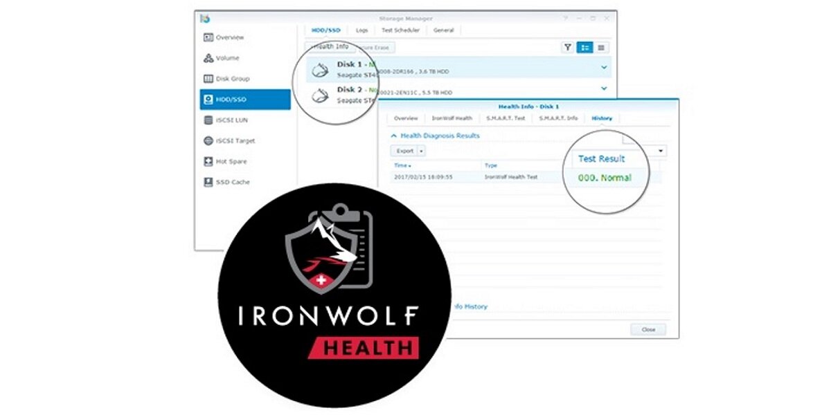 Dysk SEAGATE IronWolf Zarządzanie stanem dysku