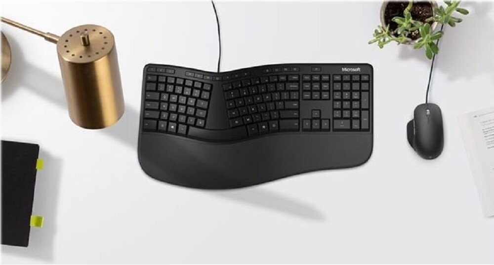 Klawiatura MICROSOFT Ergonomic Business - Podkładka pod nadgarstki