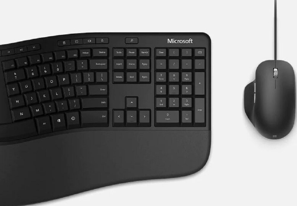 Klawiatura MICROSOFT Ergonomic Business - Ergonomiczna konstrukcja
