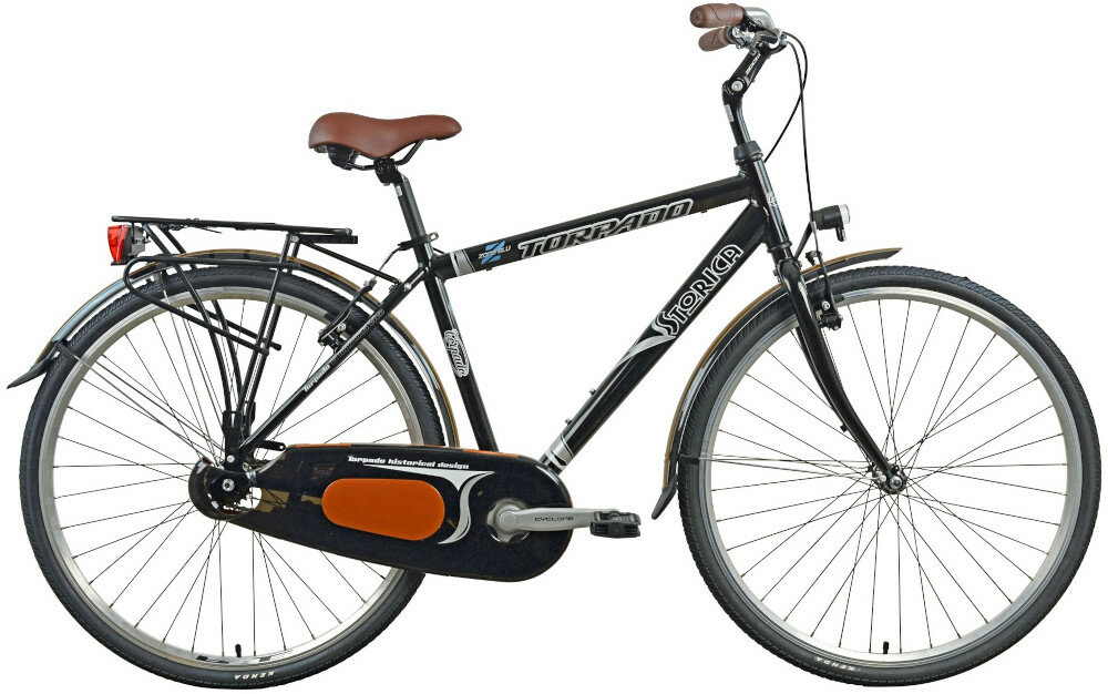 Rower trekkingowy TORPADO T140 STORICA M19 Czarny wyglad front