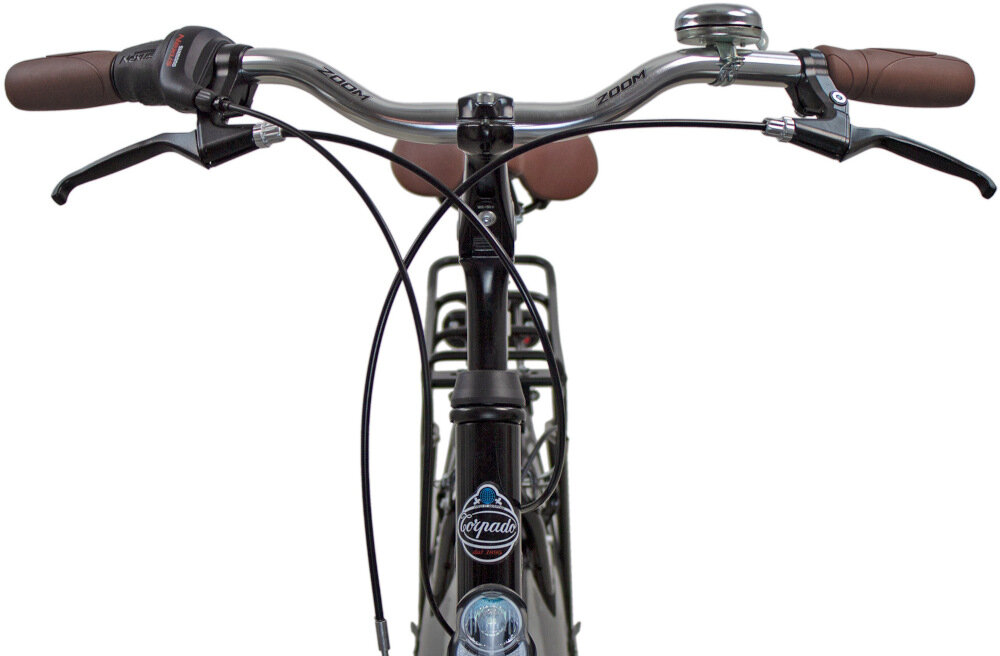 Rower trekkingowy TORPADO T130 Storica M19 28 cali męski Czarny kierownica amortyzator
