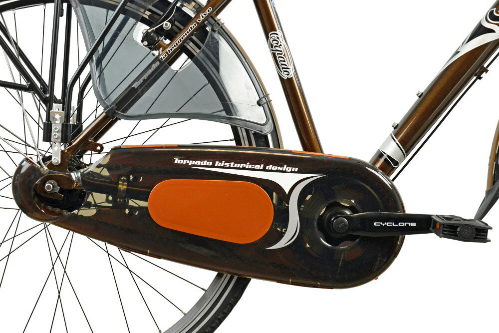 Rower trekkingowy TORPADO T130 Storica M19 28 cali męski Brązowy przerzutki 3 shimano