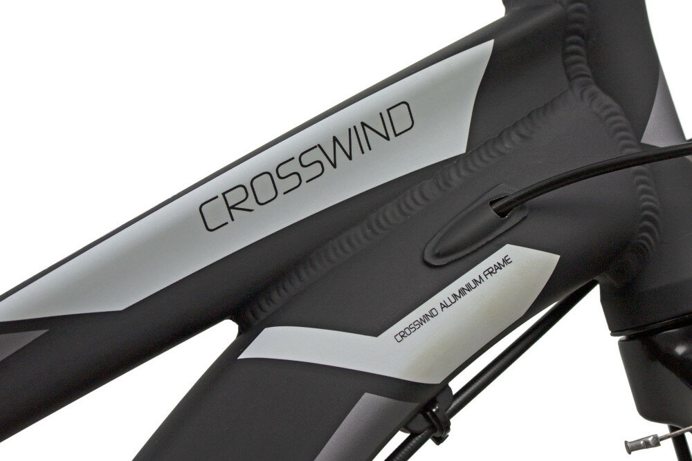 Rower crossowy TORPADO T811 CROSSWIND D17 Czarno-biały rama aluminiowa
