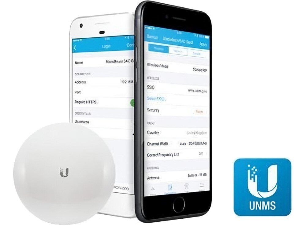 Antena UBIQUITI NanoBeam 2AC zasięg radio Wi-Fi konfiguracja
