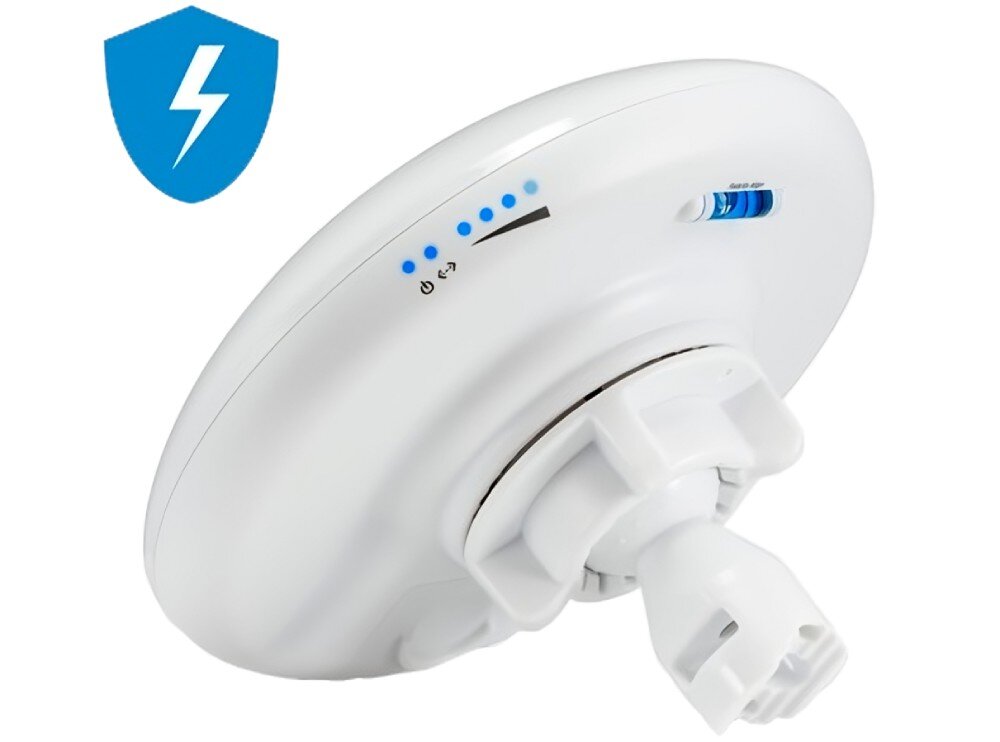 Antena UBIQUITI NanoBeam 2AC ochrona konstrukcja przeciwprzepięciowa