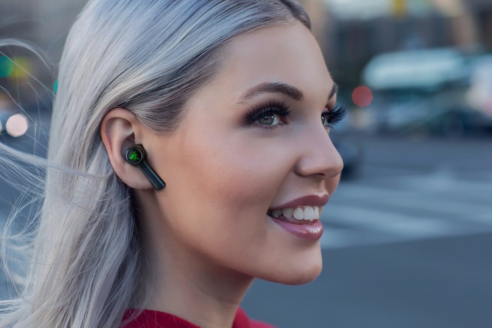 Słuchawki Razer Hammerhead True Wireless obsługa dotykowa asysten głosowy