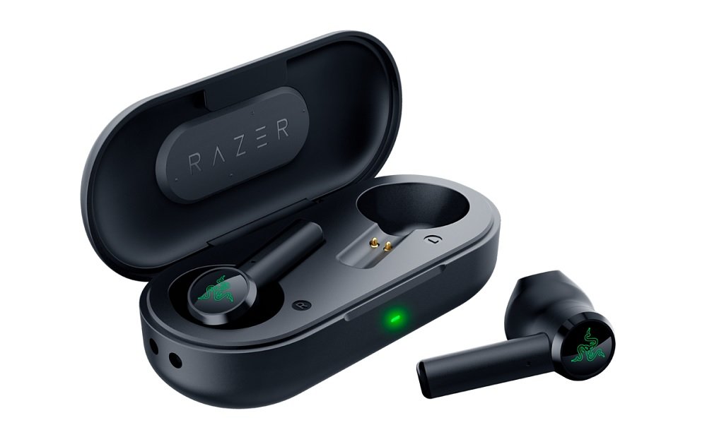 Słuchawki Razer Hammerhead True Wireless futerał ładujący silikonowe nakładki