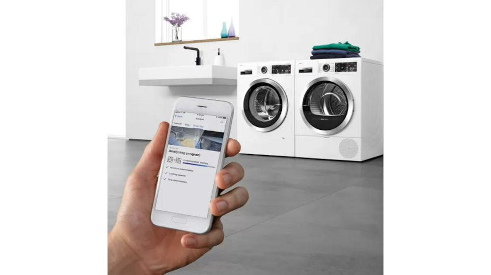 BOSCH-WTX87EH0PL suszarka smartdry suszenie automatycznie cykl pranie współpraca pralka program