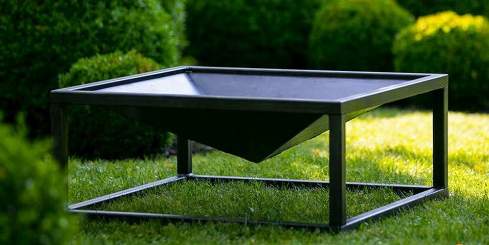 FARMCOOK Pan 9 palenisko ogrodowe blacha stan surowy nogi uchwyty przenoszenie transport