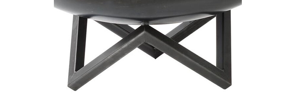 Palenisko ogrodowe FARMCOOK Pan 10 (70 cm) stalowa misa pokryta specjalną żaroodporną farbą średnica paleniska 70 cm wysokość 34 cm raktyczne nóżki stabilność całej konstrukcji możliwość odkręcenia