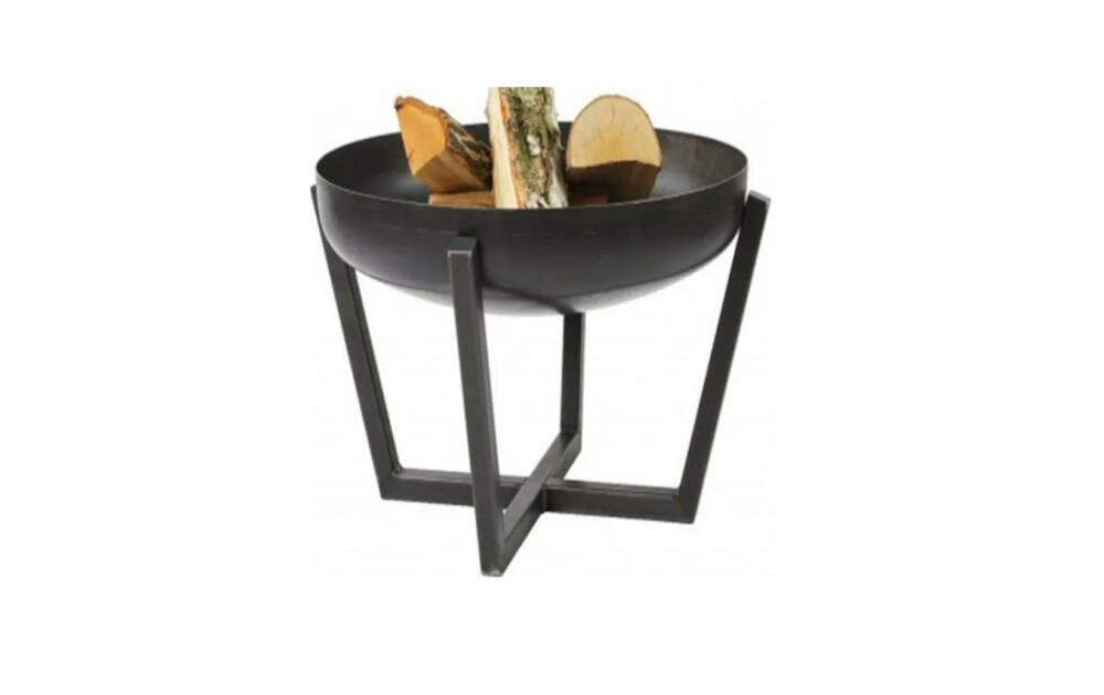 FARMCOOK Pan 27 palenisko ogrodowe stabilne bezpieczne masywne blacha stalowa przenośna konstrukcja ciepło światło ogoeń wklęsła misa