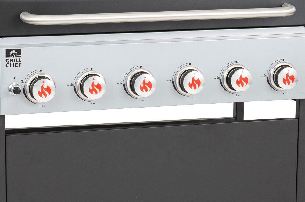 Grill gazowy LANDMANN XXL Hit 6 1 12990 PALNIKI stal nierdzewna