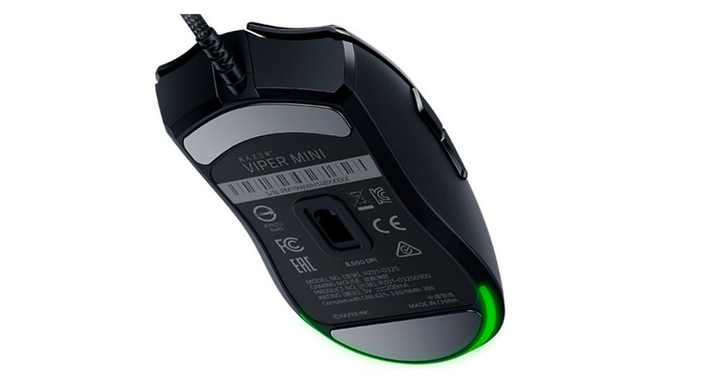 Mysz RAZER Viper Mini widok dół spód