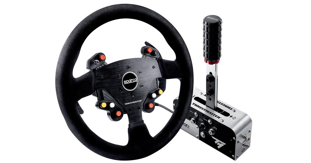 Zestaw THRUSTMASTER Rally Race Gear Sparco Mod widok ogólny zestaw