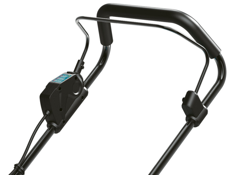 Kosiarka akumulatorowa DEDRA DED7199 rączki ergonomiczny kształt system składania uchwytu