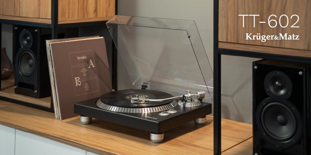 Gramofon KRUGER&MATZ TT-602 - Gramofon z napędem paskowym