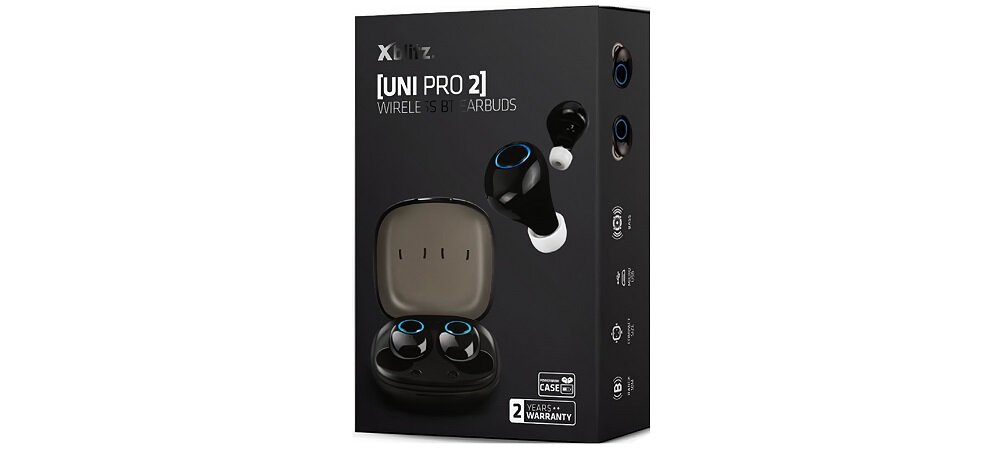Słuchawki douszne XBLITZ Uni Pro 2 Czarny opakowanie