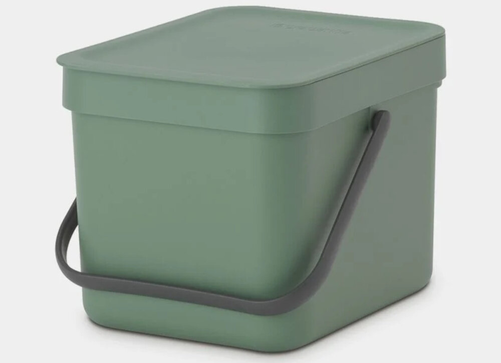 Kosz na śmieci BRABANTIA 129841 6 L Zielony Zielona kolorystyka kolor