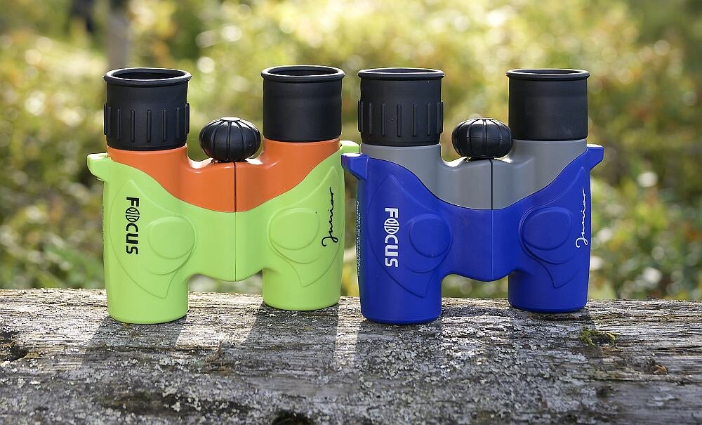 Lornetka FOCUS Junior 6x21 optyka waga konstrukcja ogniskowa zoom przybliżenie dioptria muszle oczne obiektywy soczewki pryzmat powłoka gwint okulary obserwacja przyroda sport powiększenie 