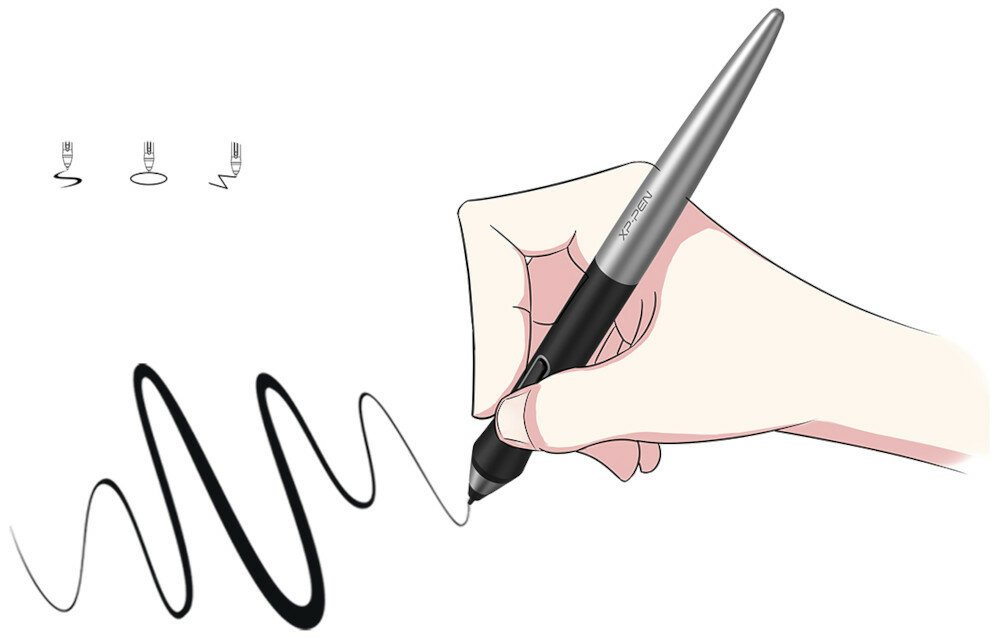 Графічний планшет XP-PEN Deco Pro M feather pen stand stand зручність