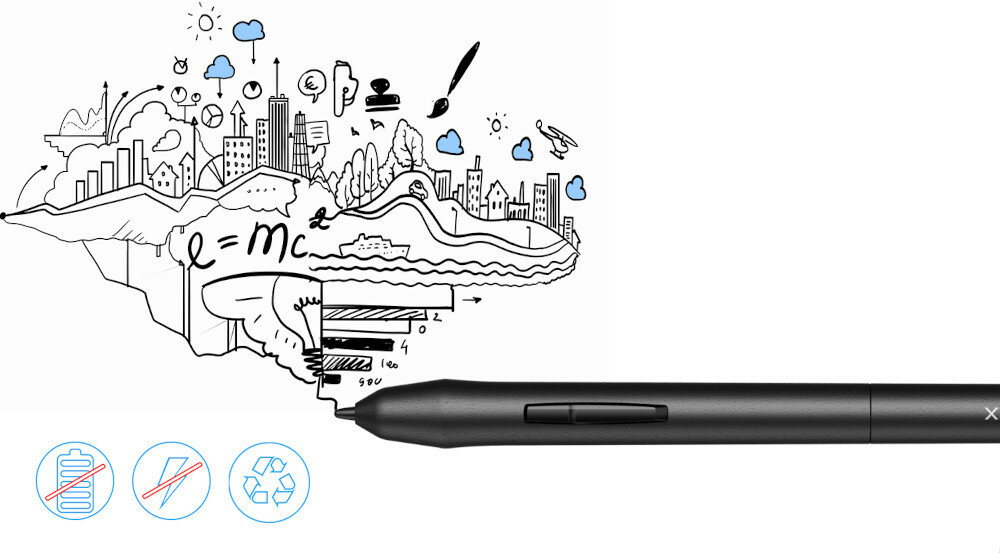 Tablet graficzny XP-PEN Star 03 wygodne piorko rysik