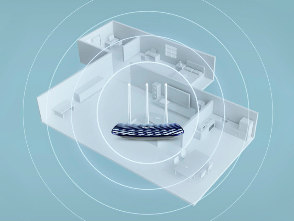 Router TP-LINK Archer C20 anteny dookólne stabilny sygnał dużą prędkość