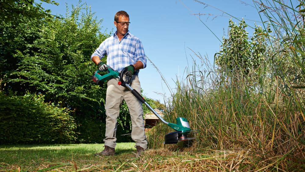 BOSCH AdvancedGrassCut 36 0600878N03 półautomatyczny system naciąganie nić regulacja