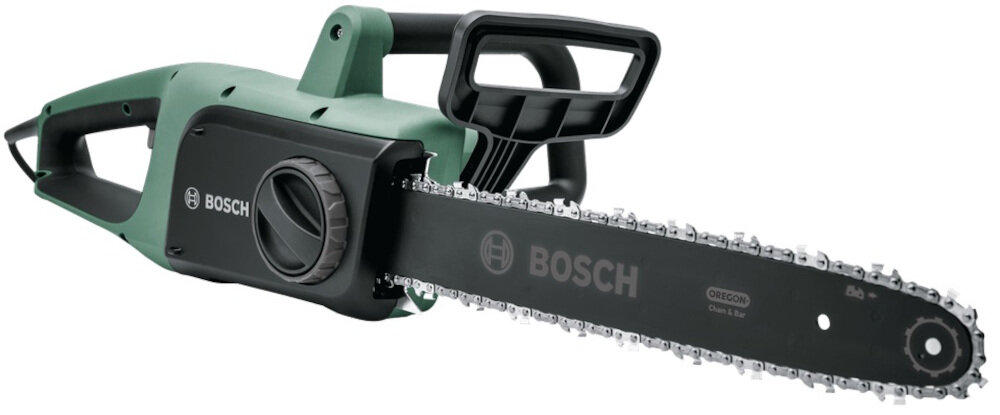 Piła elektryczna BOSCH Universal Chain 35 silnik elektryczny moc 1800 W prędkość łańcucha do 12 m/s efektowne i szybkie cięcie system BOSCH SDS hamulec przeciwodrzutowy