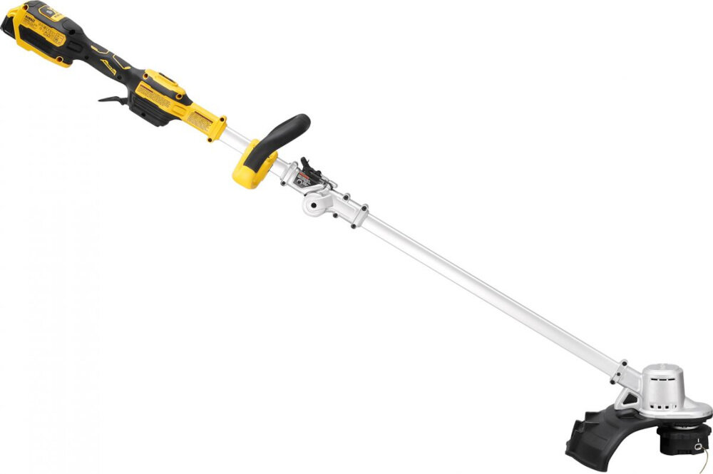 Podkaszarka akumulatorowa DEWALT DCMST561P1 solidny sprzęt niska waga 3,5 kg poszczególne podzespoły z bardzo mocnych tworzyw