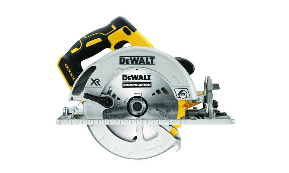 DEWALT DCS572P2 pilarka tarczowa uniwersalne urządzenie rozcinanie cięcie poprzeczne ukosowanie drewno materiały budowlane