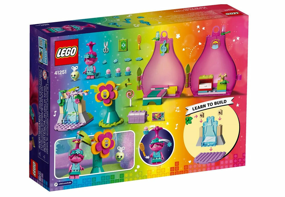 LEGO Trolls World Tour Owocowy domek Poppy - możliwość łączenia z innymi zestawami świetna zabawa