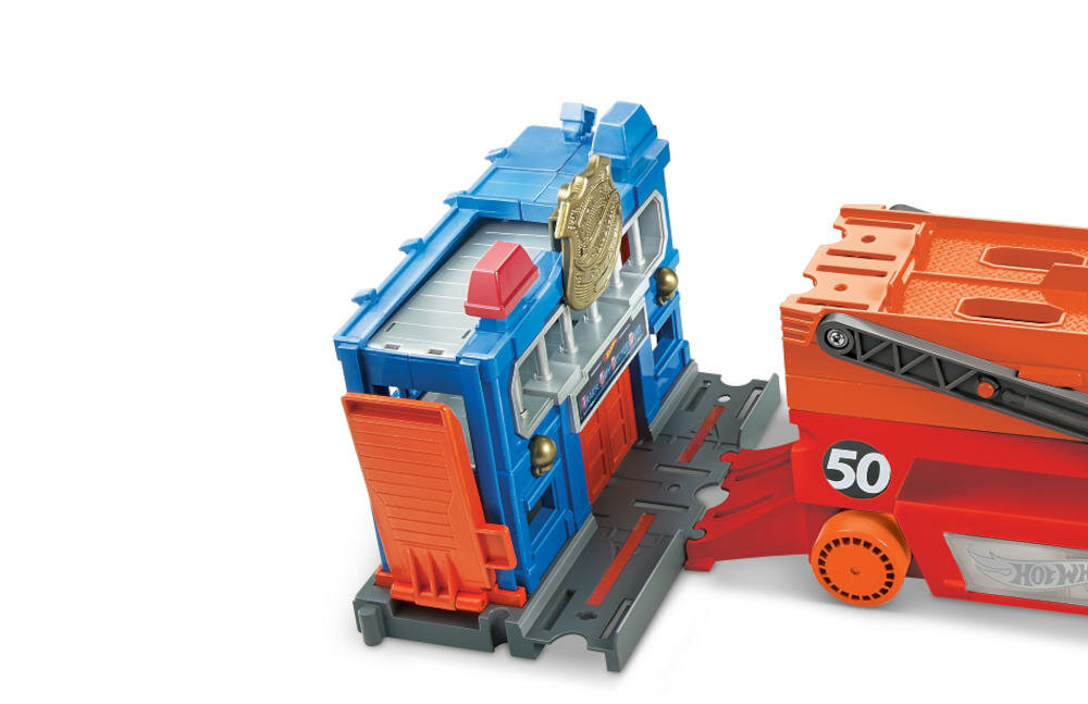 MATTEL-MEGA-TRANSPORTER-GHR48 ciężarówka kompatybilna zestawy tory zawody