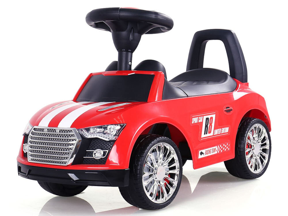 Jeździk MILLY MALLY Racer czarny lekka konstrukcja z wysokiej jakości tworzywa sztucznego ergonomiczny kształt