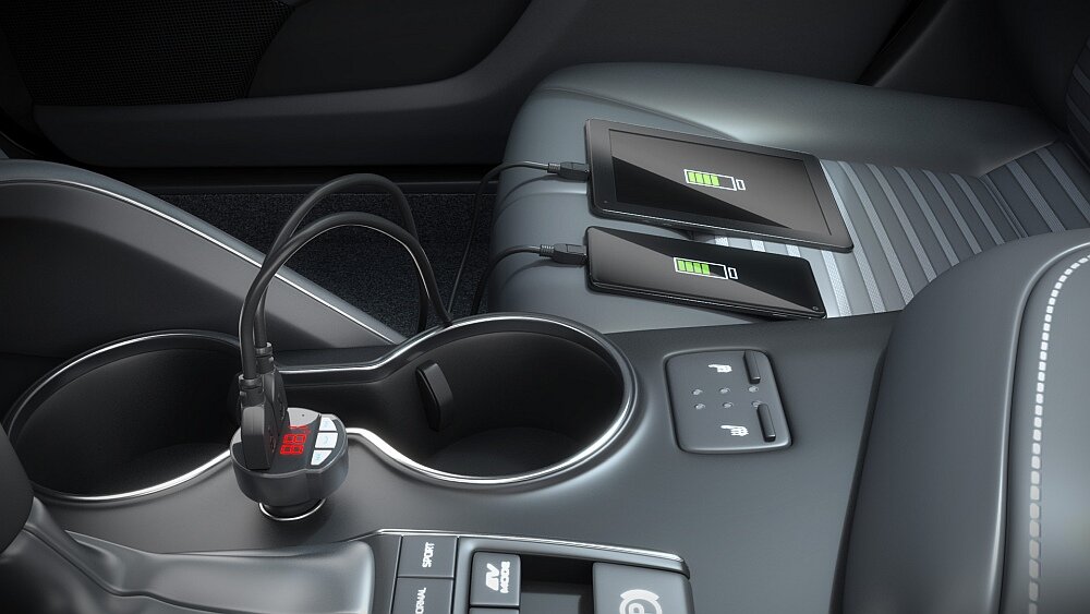 Transmiter FM TECHNISAT Digicar 3 BT muzyka samochód radio