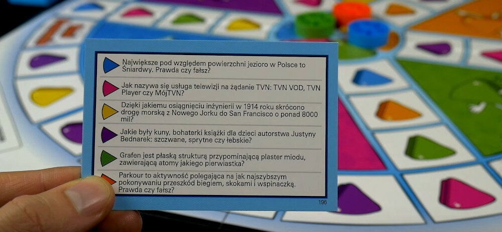 Gra edukacyjna HASBRO Trivial Pursuit Edycja Rodzinna ćwiczenie umysłu karty pytania
