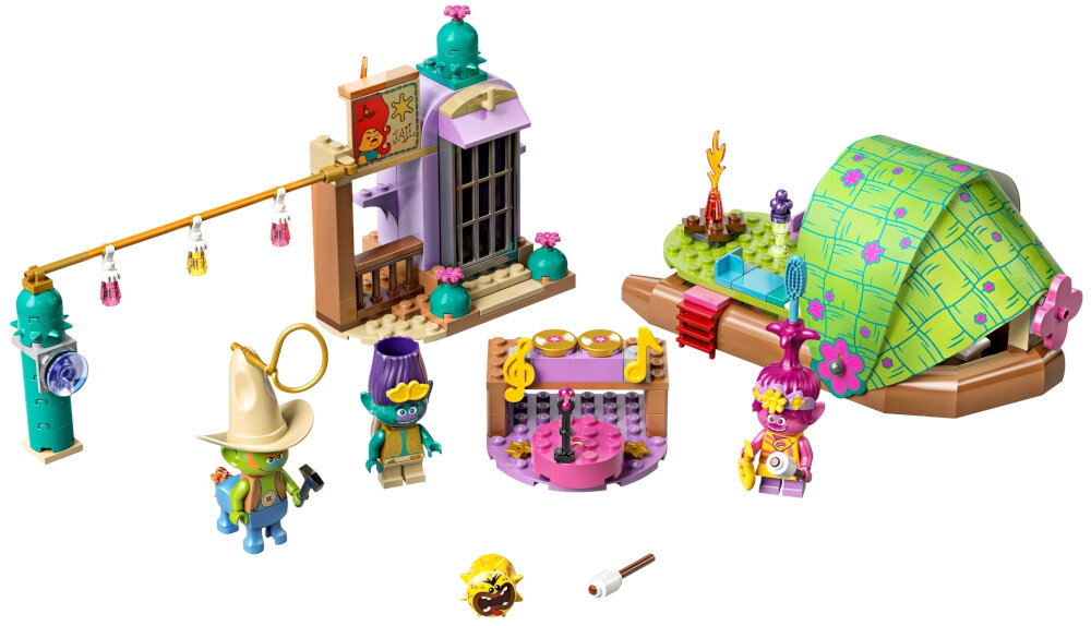 LEGO Trolls World Tour Pustkowie i przygoda na tratwie 41253 klocki LEGO perfekcyjnie dopasowane do siebie znane od 1958 roku