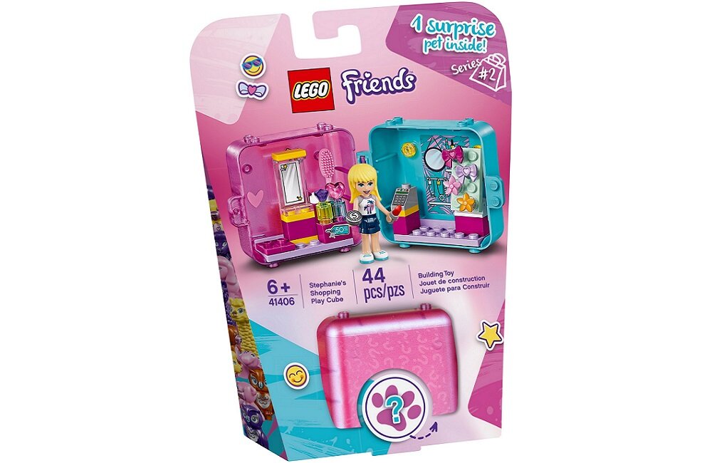 LEGO Friends Kostka Stephanie do zabawy w sklep 41406 Kreatywna zabawa 44 elementów można łączyć z innymi zestawami