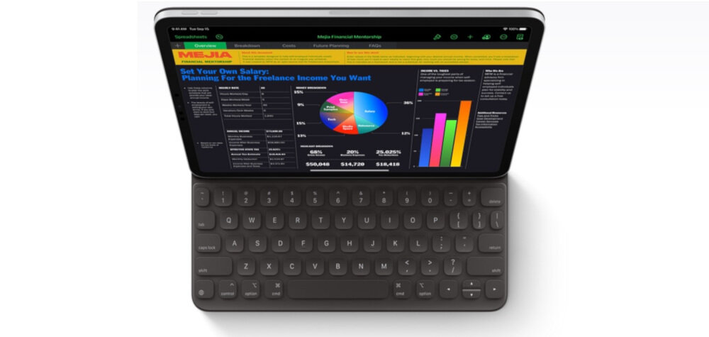 Apple Klawiatura Smart Folio zgodność podpórka regulacja etui ochrona