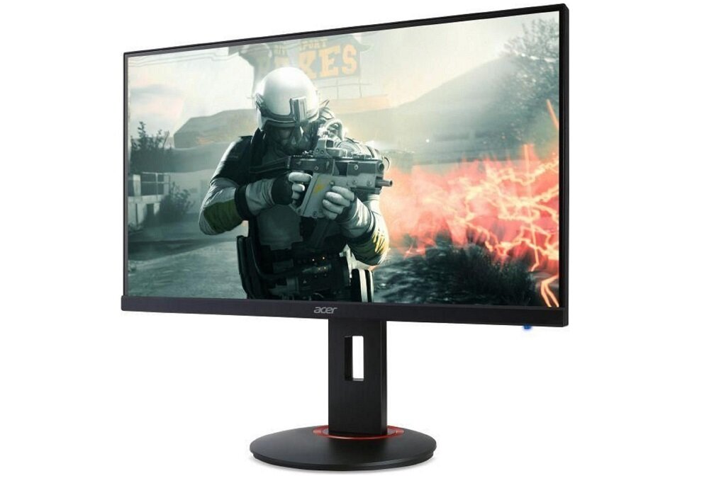 Monitor ACER Nitro XF250QB - wygląd urządzenia czarny brak ramki odchylenie monitora