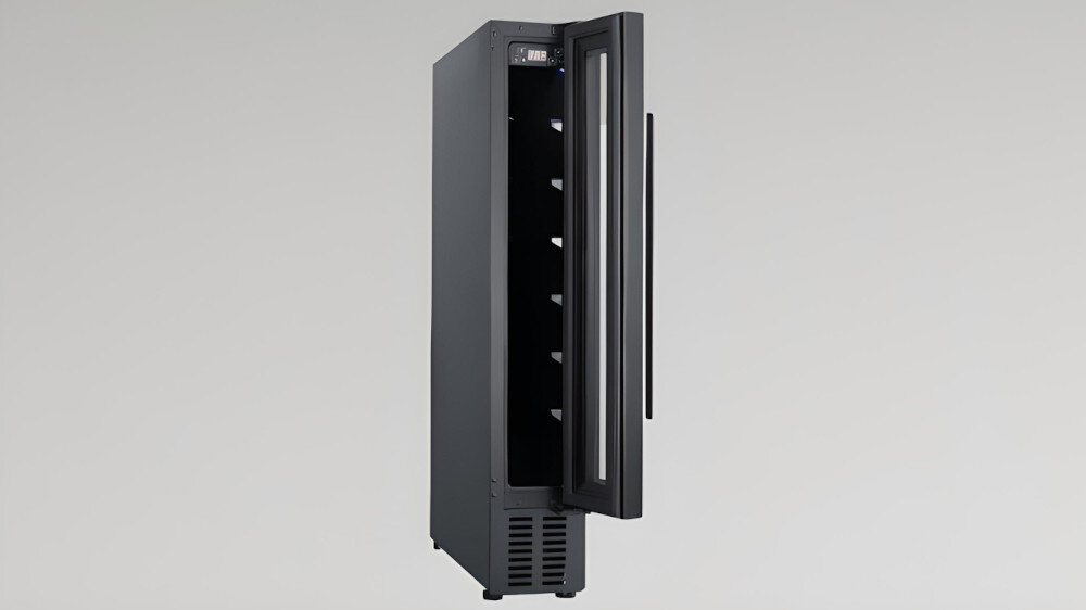 CHŁODZIARKA DO WINA BERG BRGJC7 dopasowanie aranżacja wygląd trendy czarna stylowa