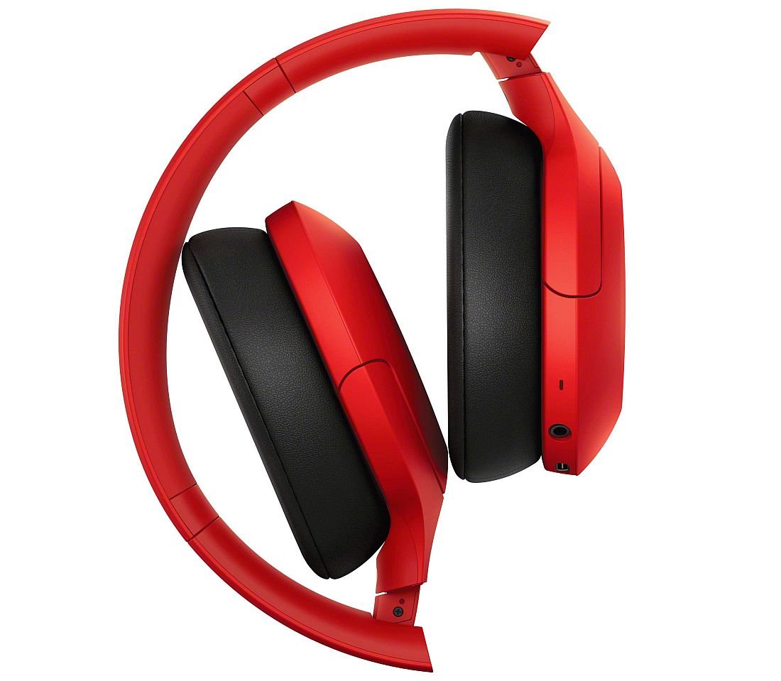 Słuchawki nauszne SONY WH-H910NR Czerwony - Smukłe