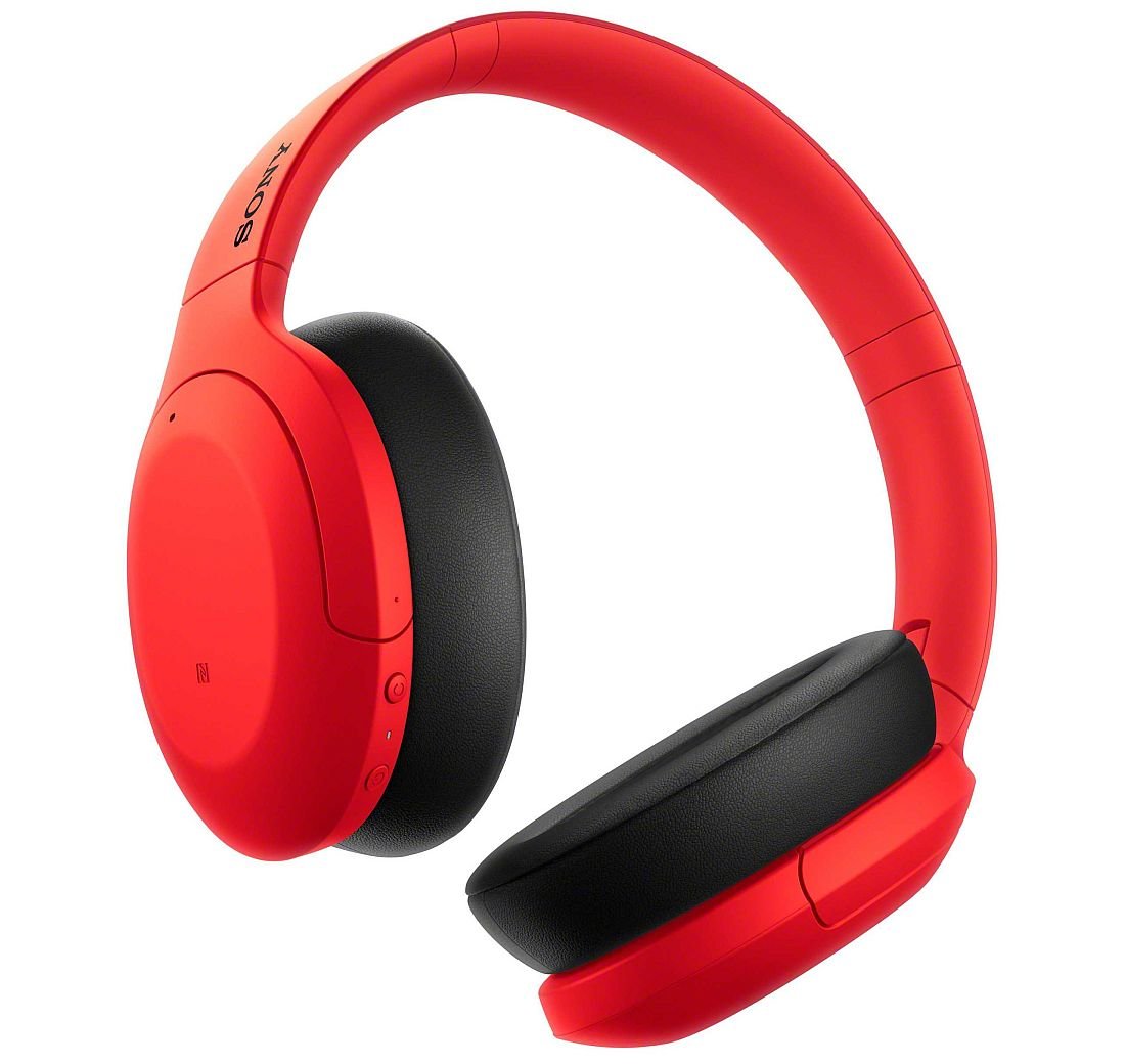 Słuchawki nauszne SONY WH-H910NR Czerwony - Dual Noise Sensor