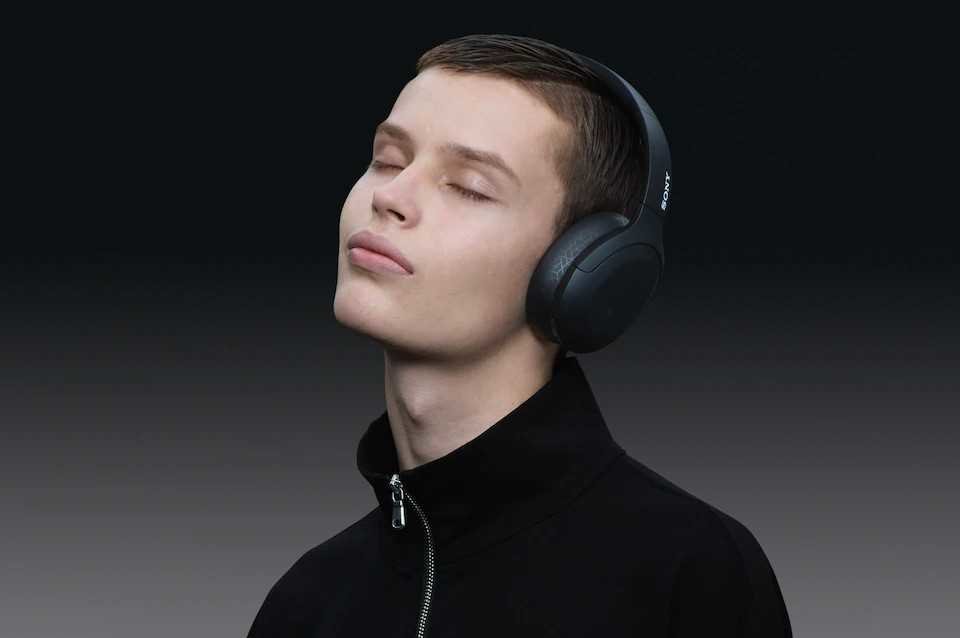 Słuchawki nauszne SONY WH-H910NB Czarny - akumulator