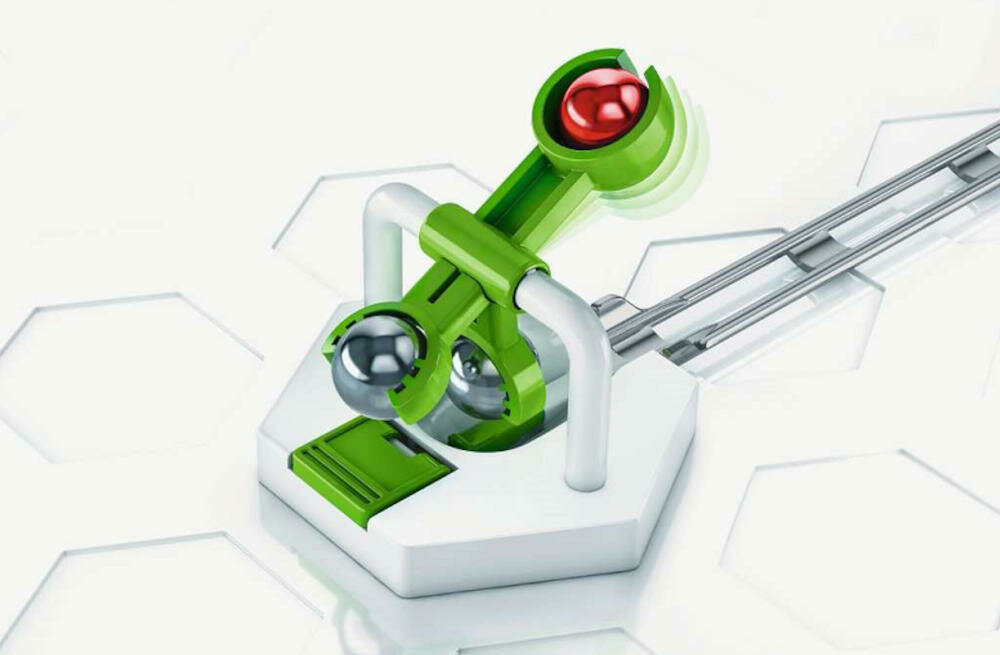 RAVENSBURGER-Gravitrax-Kaskada system tory wyobraźnia fantazja tory świat fizyka kulki grawitacja moc kaskada
