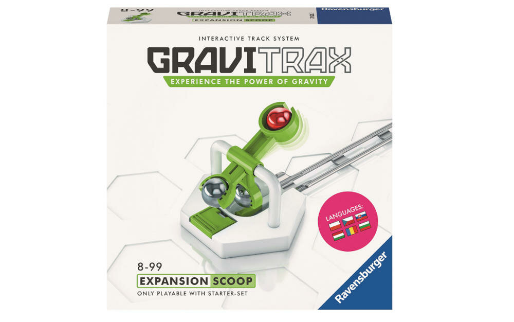 RAVENSBURGER-Gravitrax-Kaskada zestaw kaskada wyrzutnia tor szyny instrukcja karta gwarancyjna