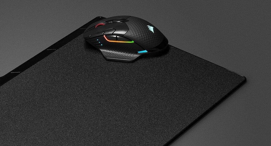 Mysz CORSAIR Dark Core RGB Pro SE - ładowarka QI kabel USB