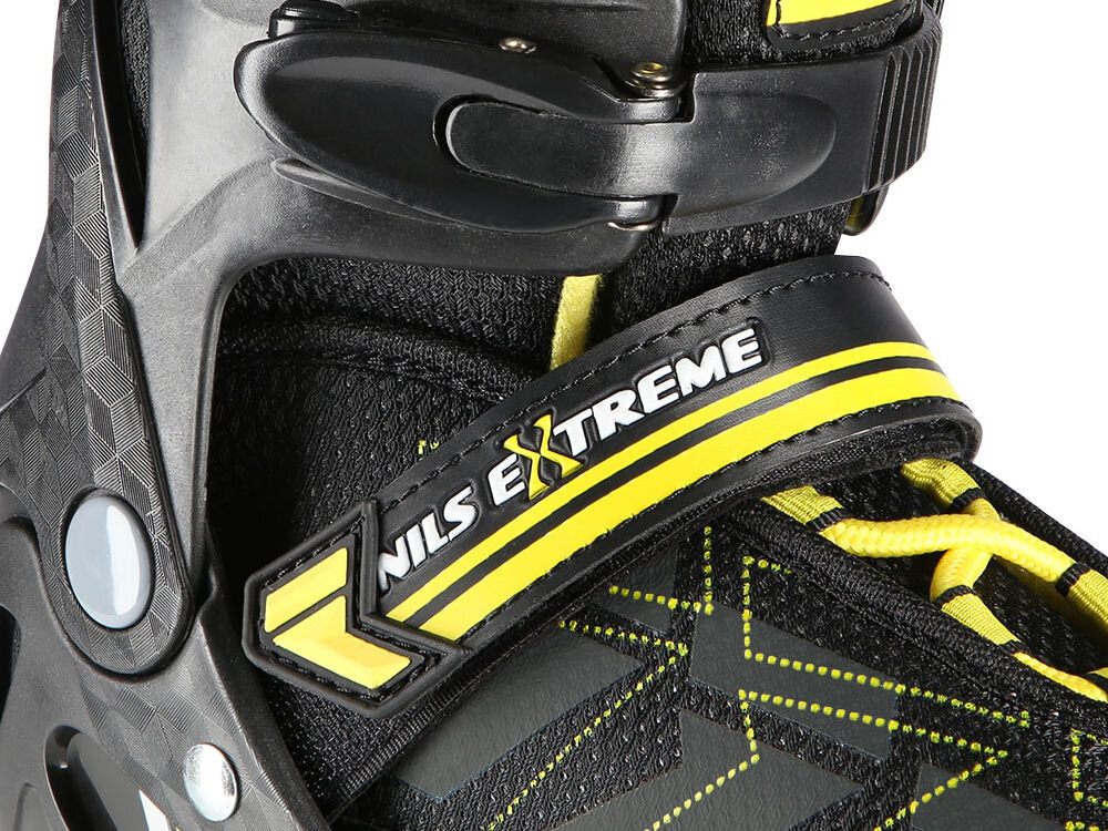 Łyżworolki NILS EXTREME NA11002 (rozmiar 31-34) klamra dwusekcyjna rzep sznurowadła hamulec