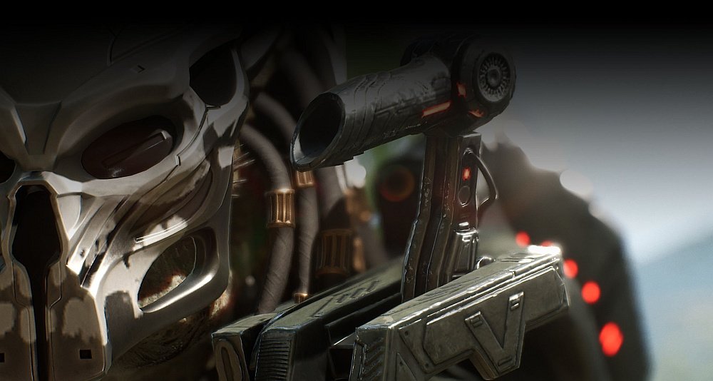 Predator: Hunting Grounds Gra PS4 broń arsenał ostrza włócznia łuk działko