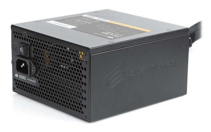 Zasilacz SILENTIUMPC Vero M3 Bronze 600W prawy bok gniazdo