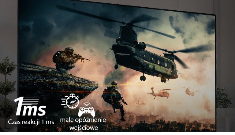 Telewizor LG OLED 2020 OLED55CX3LA - Małe opóźnienie wejściowe
